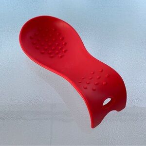 Red Silicone Spoon Rest